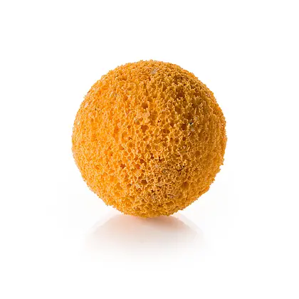 Polishing ball for special hydraulic conditions